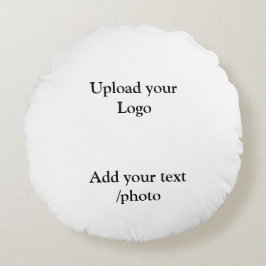 シンプルロゴの追加文字詳細のスローp ラウンドクッション