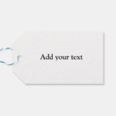 シンプルロゴの追加文字詳細ギフト ギフトタグ (裏面横)