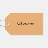 シンプルロゴの追加文字詳細ギフト ギフトタグ (裏面横)