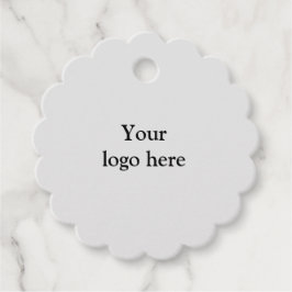 シンプルロゴの追加文字詳細ギフト フェイバータグ