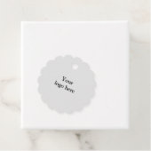 シンプルロゴの追加文字詳細ギフト フェイバータグ (インサイチュ)