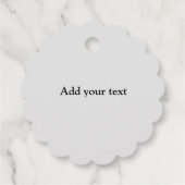 シンプルロゴの追加文字詳細ギフト フェイバータグ (裏面)