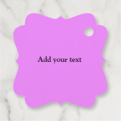 シンプルロゴの追加文字詳細ギフト フェイバータグ (裏面)