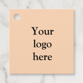 シンプルロゴの追加文字詳細ギフト フェイバータグ