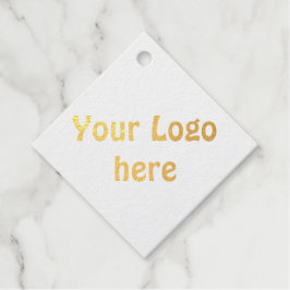 シンプルロゴの追加文字詳細フォイル フェイバータグ