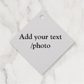 シンプルロゴの追加文字詳細フォイル フェイバータグ (裏面)