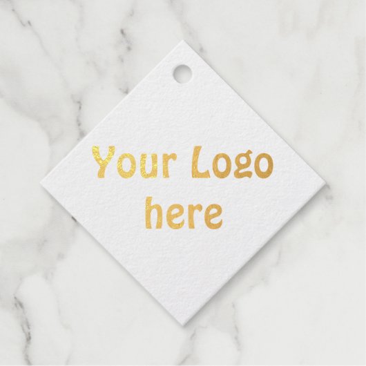 シンプルロゴの追加文字詳細フォイル フェイバータグ (正面)