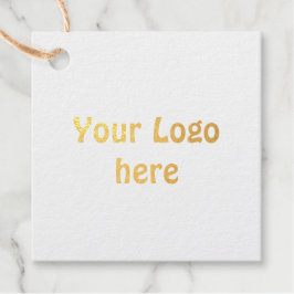 シンプルロゴの追加文字詳細フォイル フェイバータグ