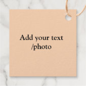 シンプルロゴの追加文字詳細フォイル フェイバータグ (裏面)