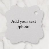 シンプルロゴの追加文字詳細フォイル フェイバータグ (裏面)