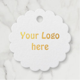 シンプルロゴの追加文字詳細フォイル フェイバータグ