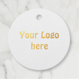 シンプルロゴの追加文字詳細フォイル フェイバータグ