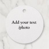 シンプルロゴの追加文字詳細フォイル フェイバータグ (裏面)