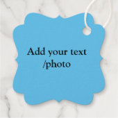 シンプルロゴの追加文字詳細フォイル フェイバータグ (裏面)