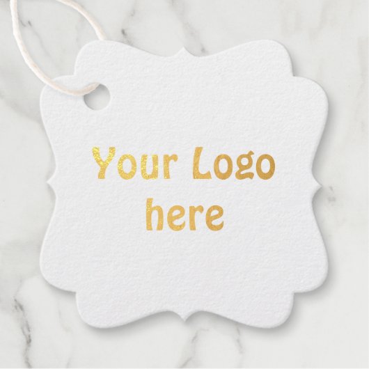 シンプルロゴの追加文字詳細フォイル フェイバータグ (正面)