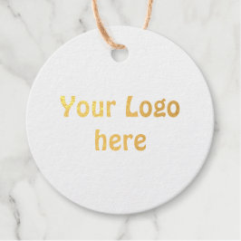 シンプルロゴの追加文字詳細フォイル フェイバータグ