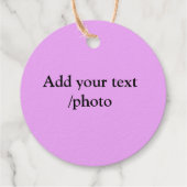 シンプルロゴの追加文字詳細フォイル フェイバータグ (裏面)