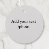 シンプルロゴの追加文字詳細フォイル フェイバータグ (裏面)