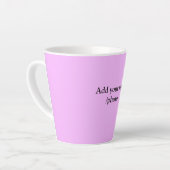 シンプルロゴの追加文字詳細 カフェラテマグ (左アングル)