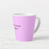 シンプルロゴの追加文字詳細 カフェラテマグ (右アングル)