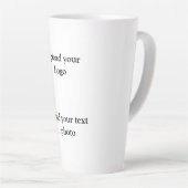 シンプルロゴの追加文字詳細 カフェラテマグ (右アングル)