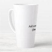 シンプルロゴの追加文字詳細 カフェラテマグ (左アングル)