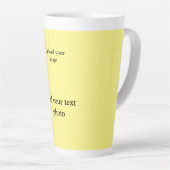 シンプルロゴの追加文字詳細 カフェラテマグ (右アングル)