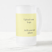 シンプルロゴの追加文字詳細 フロストグラスビールジョッキ (正面右)