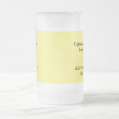 シンプルロゴの追加文字詳細 フロストグラスビールジョッキ (中央)