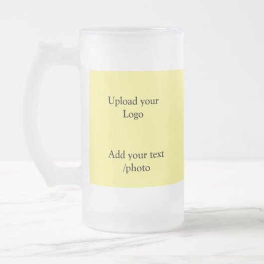 シンプルロゴの追加文字詳細 フロストグラスビールジョッキ (左)