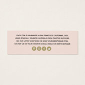 シンプルロゴの追加赤面衣料価格ラベル (裏面)