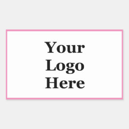 シンプルロゴはこちらテンプレート 長方形シール