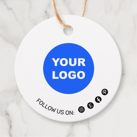 シンプルロゴをソーシャルメディアに追加する フェイバータグ (正面)