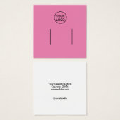 シンプルロゴを追加するカスタムヘアクリップディスプレイ (正面&裏面)