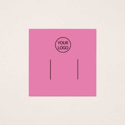 シンプルロゴを追加するカスタムヘアクリップディスプレイ (正面)