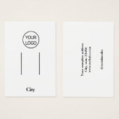 シンプルロゴを追加するカスタムヘアクリップディスプレイ (正面&裏面)