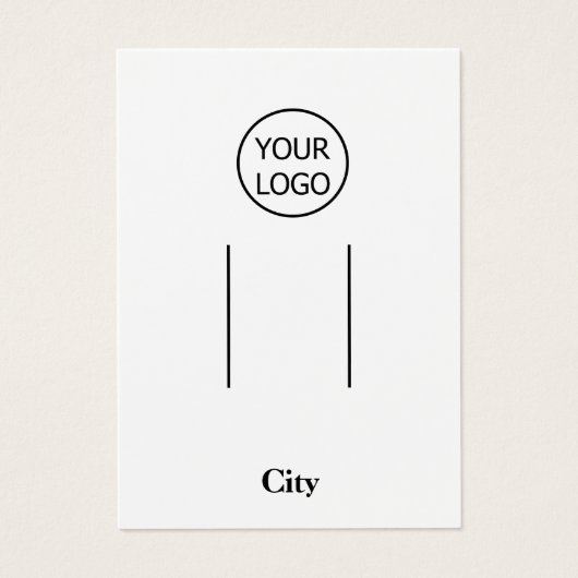 シンプルロゴを追加するカスタムヘアクリップディスプレイ (正面)