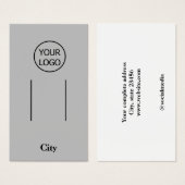 シンプルロゴを追加するカスタムヘアクリップディスプレイ (正面&裏面)