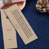 シンプルロゴを追加するクラフト衣料品価格ラベル