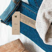 シンプルロゴを追加するクラフト衣料品価格ラベル