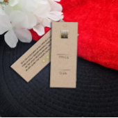 シンプルロゴを追加するクラフト衣料品価格ラベル