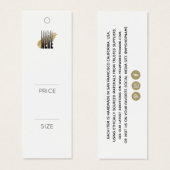 シンプルロゴを追加するホワイトウェア価格ラベル (正面&裏面)