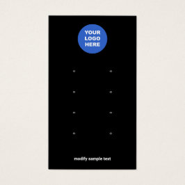 シンプルロゴを追加する複数のイヤリングディスプレイカード