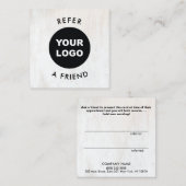 シンプルロゴを追加するCustomer Referral Card 紹介カード (正面/裏面)