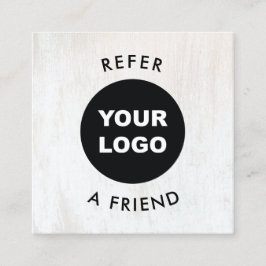 シンプルロゴを追加するCustomer Referral Card 紹介カード