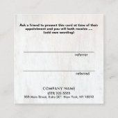 シンプルロゴを追加するCustomer Referral Card 紹介カード (裏面)