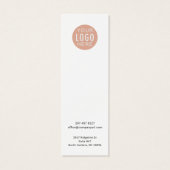 シンプルロゴカスタムイヤリング表示カード (裏面)