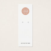 シンプルロゴカスタムイヤリング表示カード (正面)