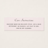 シンプルロゴソーシャルメディア赤面衣料気にラベル (裏面)