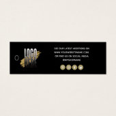 シンプルロゴソーシャルメディア黒衣気にラベル (正面)